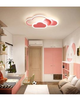 Baby Lamp LED Ceiling Pink Clouds 58W + Pilot DL-G07