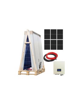 Zestaw solarny 2500W do grzania wody: Przetwornica ECO Solar Boost PRO 3,5kW+6x Panel solarny+2x Kabel solarny+Złącza MC4