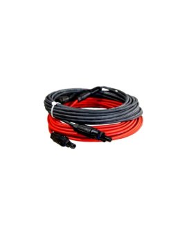 Przedłużacz solarny kabel 4mm2 z wtykami MC4 czarny/czerwony 1 - 50m, Kolor: Czerwony, Długość: 15m