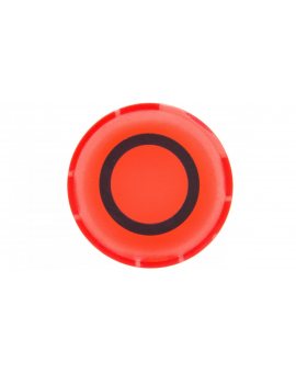 Soczewka przycisku 22mm płaska czerwona z symbolem STOP 0 M22-XDL-R-X0 218159