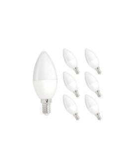 Żarówka LED E14 230V 6W świecowa 520lm DIMMABLE biała zimna komplet 6szt 75.0307