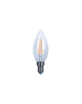 Żarówka FILUX filament E14 led 4W świeca ciepła biała 2700K RETRO