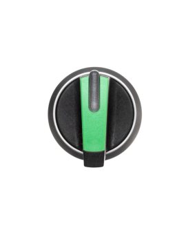 Przełącznik z możliwością podświetlenia 22mm okrągły, tworzywo z metalowym pierścieniem czarny/zielony 3SU1032-2BL40-0AA0