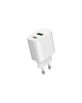 ŁADOWARKA SIECIOWA PD/QC 4.0 1x USB-C 1x USB-A 3A 20W ART