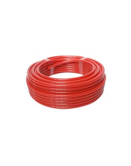 Przewód pneumatyczny PU poliuretanowy kalibrowany, fi 10x6,5 mm, czerwony (krążek 25 m)