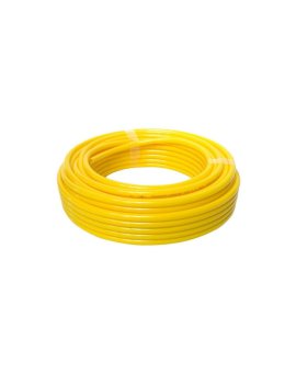 Przewód pneumatyczny PU poliuretanowy kalibrowany, fi 10x6,5 mm, żółty (krążek 25 m)