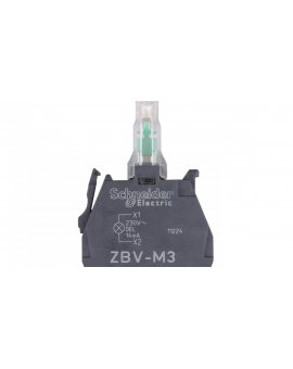 Zestaw świetlny z diodą LED zielony 230-240V AC ZBVM3