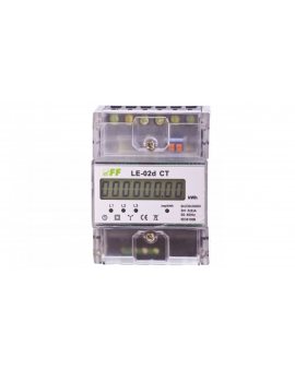 Licznik energii elektrycznej 3-fazowy 5A 230/400V do współpracy z przekładnikiem (programowalny) 20-6000/5A LCD LE-02D-CT